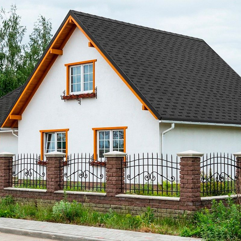 Черепица гибкая ТехноНИКОЛЬ Shinglas Фазенда серая 3 м² многослойная