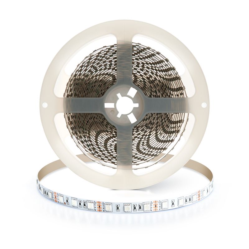Лента светодиодная SMD 5050 60 шт/м 14,4Вт/м 12В 5000х10х2,32 мм RGB IP20