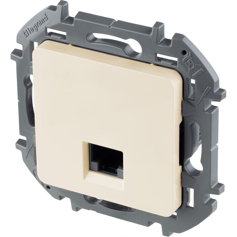 Механизм розетки компьютерной RJ45 Legrand Inspiria, слоновая кость