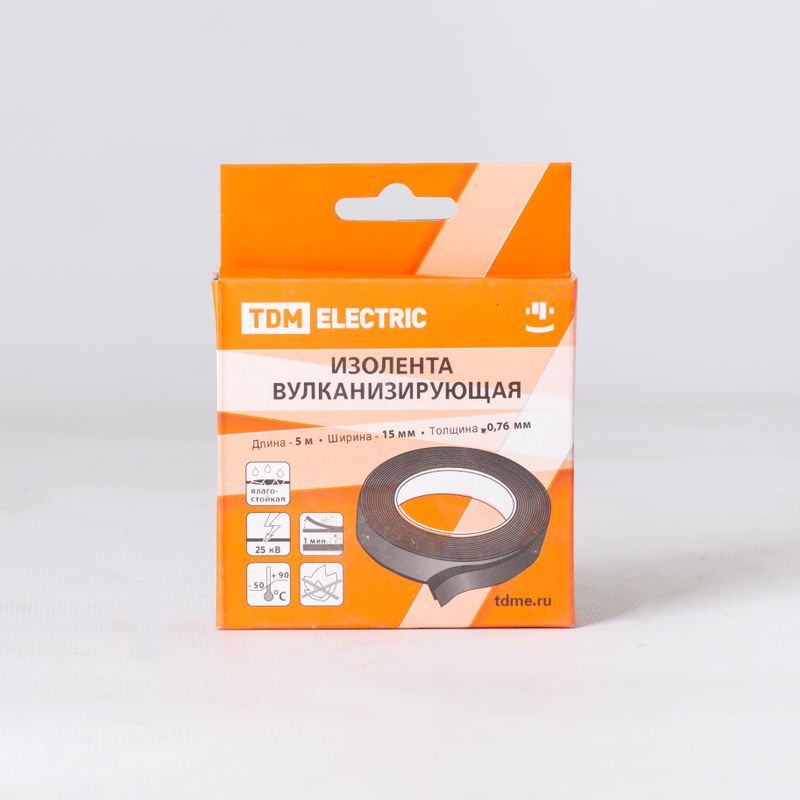 Изолента вулканизирующая TDM черная 5м