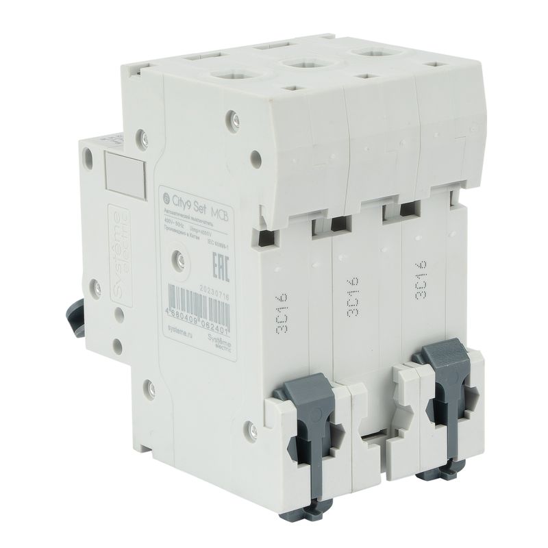 Выключатель автоматический трехполюсный C 16А 4.5кА City9 Systeme Electric