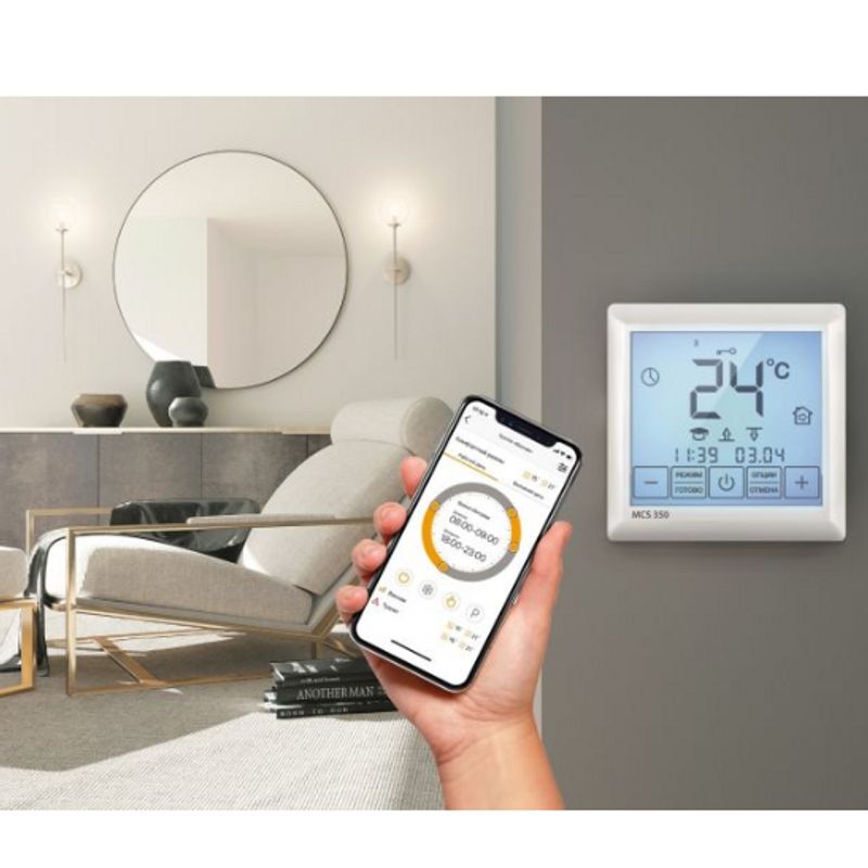 Терморегулятор Теплолюкс MCS 350 3,5 кВт Wi-Fi белый