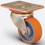 Колесо полиуретановое поворотное , диск-чугун, 125 мм ( ED01 VBP 125 ) ED01-VBP-125