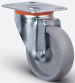 Колесо термостойкое чугунное поворотное 80 мм ( EM 01 VKV 80 ) EM01-VKV-80