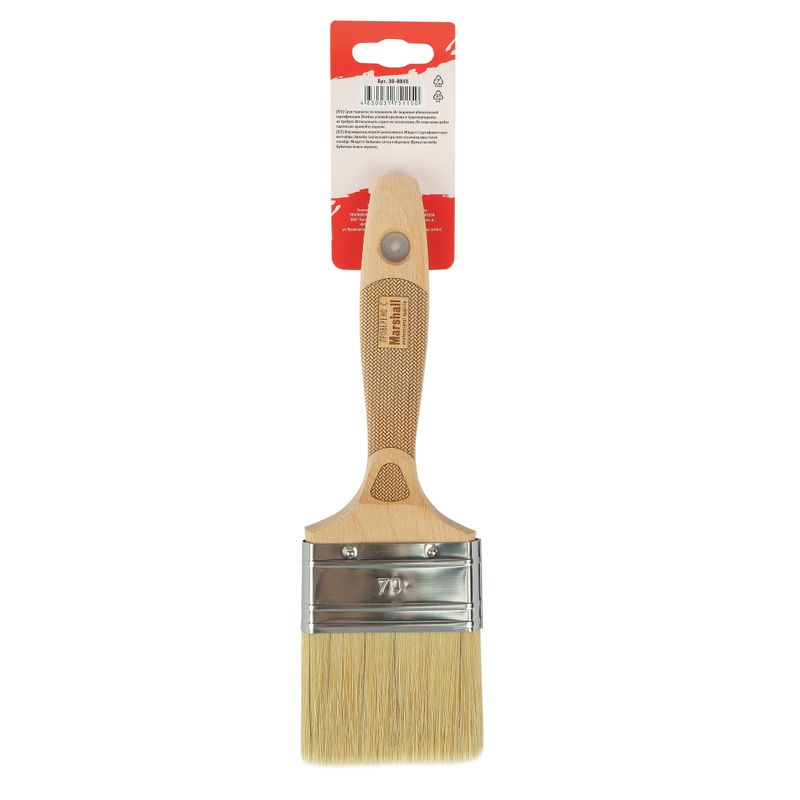 Кисть флейцевая 70 мм натуральная щетина Master Color