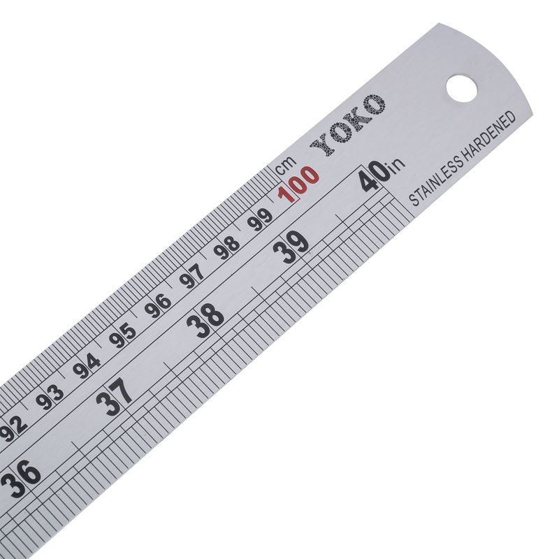 Линейка металлическая Yoko 100 см
