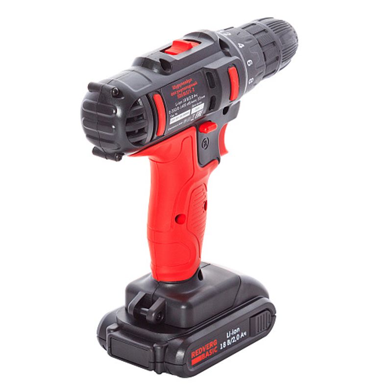 Шуруповерт RedVerg Basic SD18LE/1-2 18В 1х2Ач