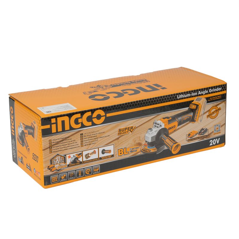 УШМ Ingco Industrial CAGLI201258 125 мм 20В Li-lon