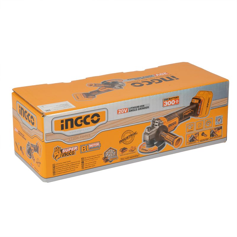 УШМ Ingco CAGLI211156 115 мм 20В Li-lon