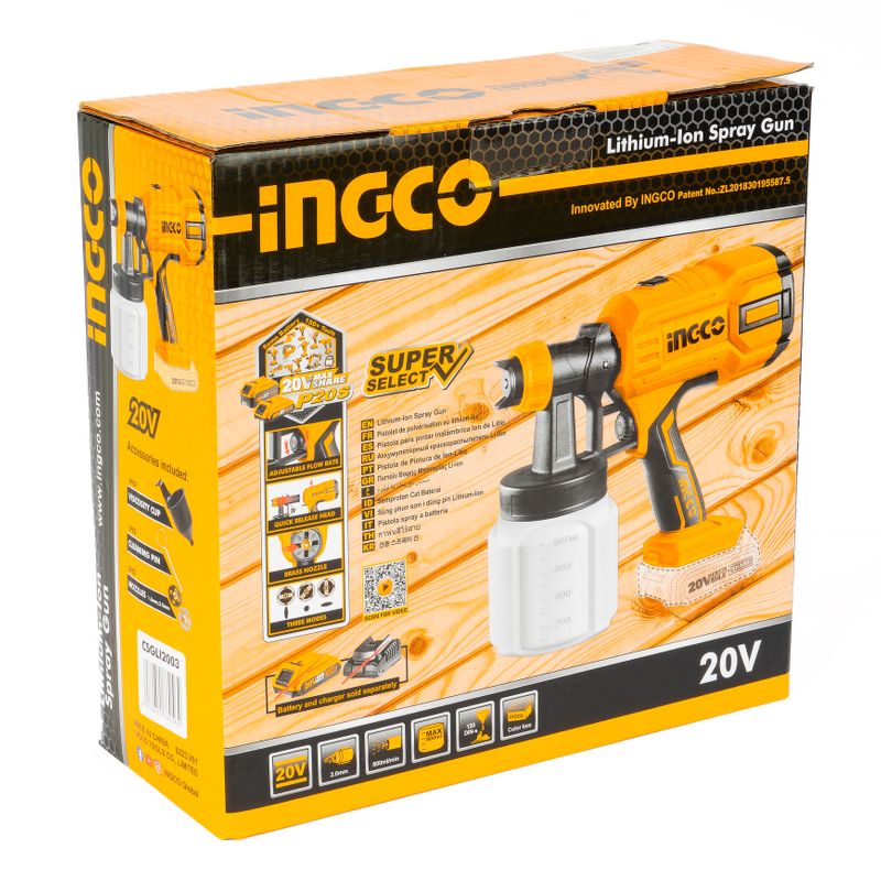 Краскопульт Ingco CSGLI2003 20В