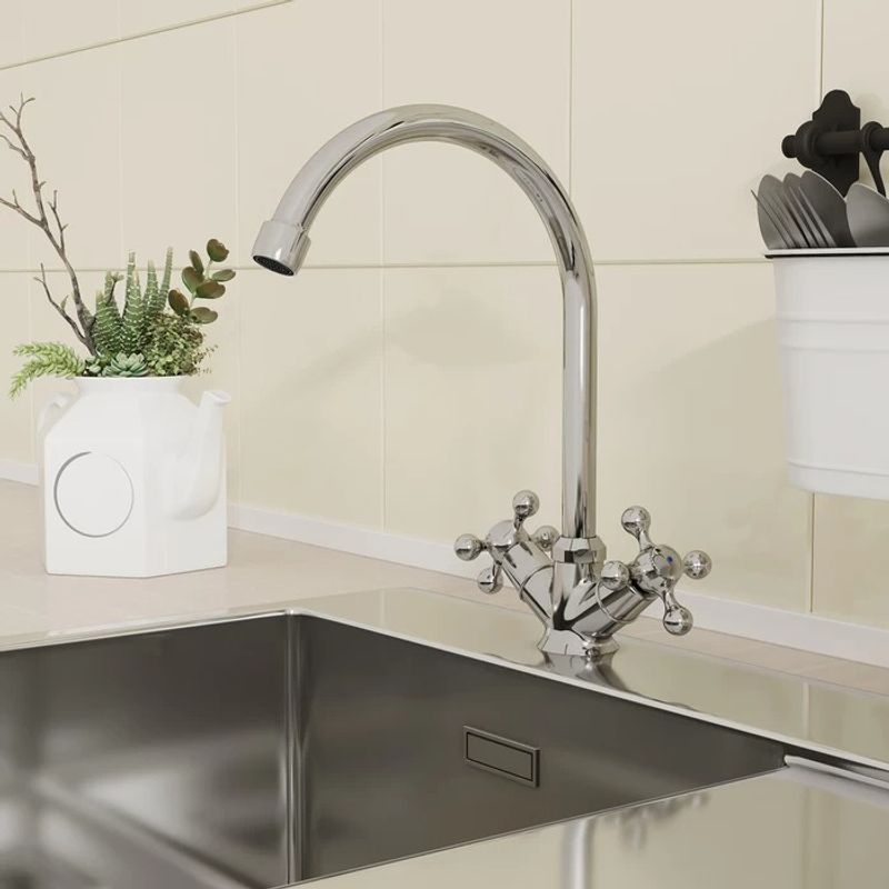 Смеситель для кухни Milardo Duplex глянцевый хром DUPSB0JM05