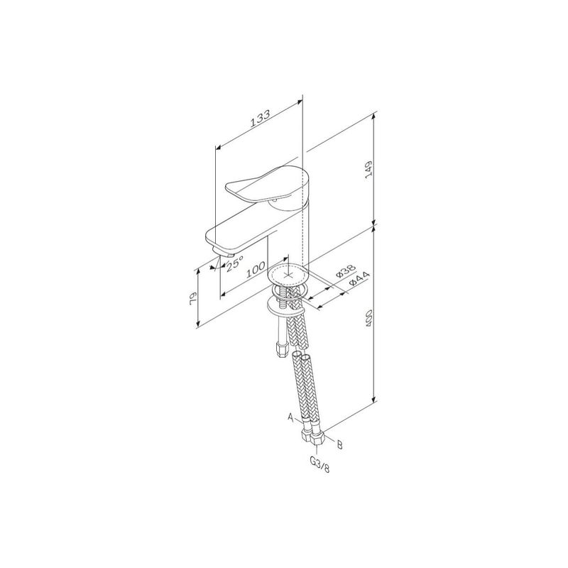 Смеситель для раковины AM.PM X-Joy F85A02100 хром