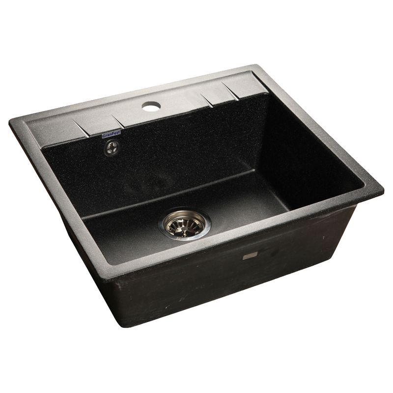 Мойка мраморная GranFest Quadro 560х500 мм черный GF-Q-561