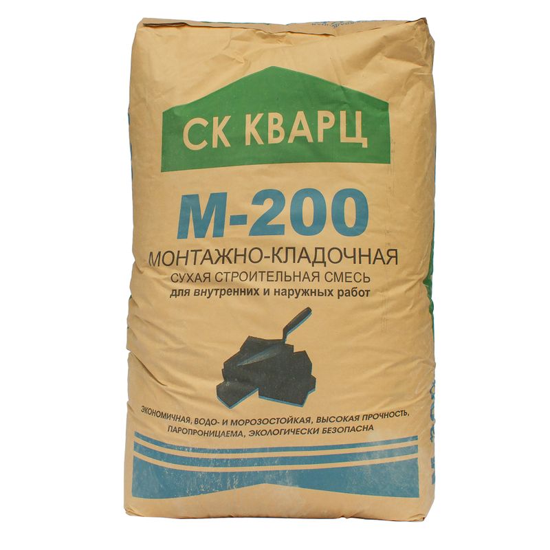 Смесь сухая кладочная М200 ГОСТ Кварц 50 кг
